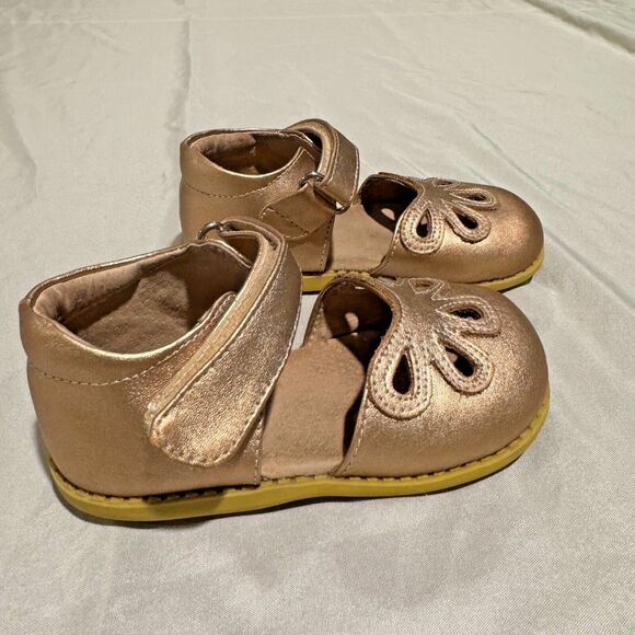 Livie and Luca petal 2.0 sandals rose gold girls 8 Mary Jane pink sparkle vegan - Picture 3 of 8